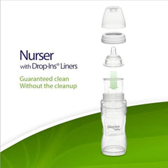 Playtex Baby Nurser Pre-Sterilized Disposable Drop-Ins Bottle Liners, Closer to Breastfeeding, 4 Oz, 100 Count