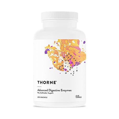 Thorne Advanced Digestive Enzymes (formerly Bio-Gest) - Plus Gallbladder Support, Blend of Digestive Enzymes to Aid Digestion - 180 Capsules - 90 Servings