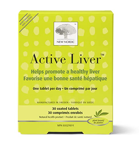 New Nordic Active Liver | Daily Liver Support Supplement | Milk Thistle, Artichoke & Turmeric | Swedish Made | 30 Count (Pack of 1)