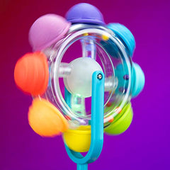 Sassy Light Up Rainbow Reel | Suction Cup High Chair Toy | Developmental Tray Toy for Early Learning | For Ages 6 Months and Up