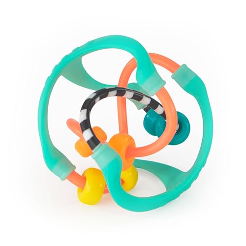 Sassy Busy Ball - Textured Developmental Sensory Toy - High Contrast, Easy to Grasp - For Ages 3 Months and Up