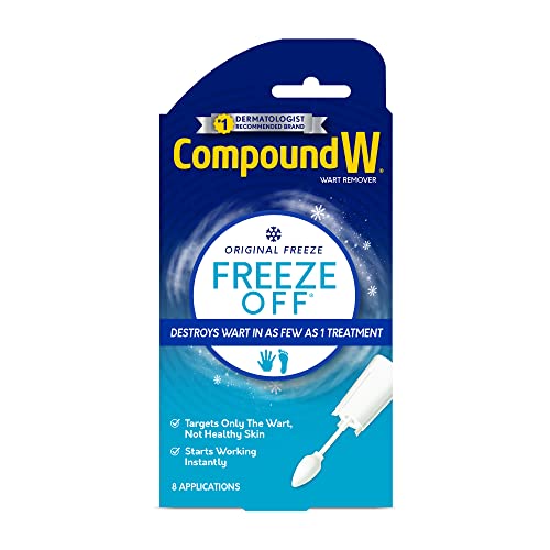 Compound W Freeze Off Wart Removal System - Effectively Removes Warts in as Few as One Treatment - 8 Disposable Applicators