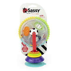 Sassy Wonder Wheel Activity Center | Suction Cup High Chair Toy | Developmental Tray Toy for Early Learning | For Ages 6 Months and Up