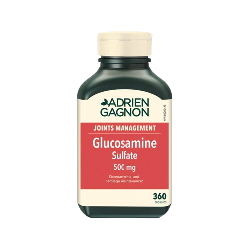 Adrien Gagnon - Glucosamine (Sulfate) for Joint Support, 500 mg, 360 (300+60 Bonus) Capsules