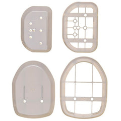 Dreambaby Growing Safety Retractable Gate Spacers - Baby Gate Mounting Kit - Suitable with Baseboard Thickness .50" to .75" - Beige