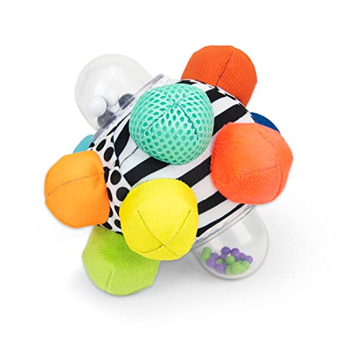 Sassy Developmental Bumpy Ball High Contrast Colors and Patterns Easy to Grasp Bumps Help Develop Motor Skills For Ages 6 Months and Up