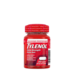 Tylenol Extra Strength For Pain Relief, Headache Relief, and Reducing Fever, 500 mg Acetaminophen 150 Caplets