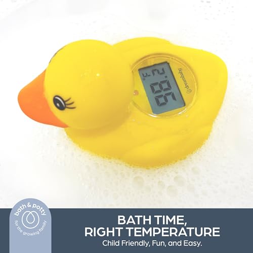 Dreambaby Duck Baby Bath Thermometer - Instant Read Digital Thermometer for Water and Room Temperature - Floating Baby Bath Toy - Newborn Must-Have