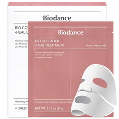 BIODANCE Bio-Collagen Real Deep Mask, Hydrating Overnight Hydrogel Mask, Pore Minimizing, Elasticity Improvement, 34g