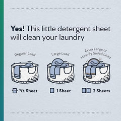 Earth Breeze Laundry Detergent Sheets Fresh Scent - 60 Loads No Plastic Jug Concentrated Laundry Detergent 30 Sheets