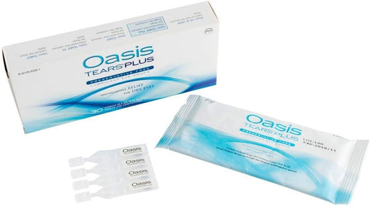 35 Vials Oasis TEARS PLUS Preservative-Free Lubricant Eye Drops