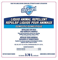 OnGuard Home and Cottage Liquid Animal Repellent (Domestic) 3.78L | Repellent for Wild and Domestic Animals | No Chew Anti-Chew Bitter Spray | Repels Coyotes, Rabbits, Skunks, Raccoons, Mice, Rats, Squirrels, and Other Nuisance Pests