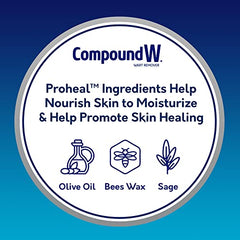 Compound W Total Care Wart Remover with Proheal Cream for Skin - 0.25 oz and Maximum Strength Fast Acting Salicylic Acid Gel - 0.25 oz