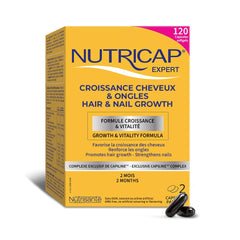 Nutricap Expert Hair & Nail Growth - Biotin, Walnut Oil, Vitamin B3 - Hair Growth, Strengthens Nails - 2 Months Treatment - 120 softgels