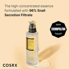 COSRX Advanced Snail 96 Mucin Power Essence, 100ml | Snail Secretion Filtrate 96% | Skin Repair Serum | Korean Skin Care, Cruelty Free, Paraben Free, Alcohol Free