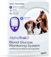 AlphaTRAK 8 Piece Pet Blood Glucose Monitoring Kit for Diabetic Cats and Dogs, All-in-One Solution for in-Clinic Or at Home, with Digital Results