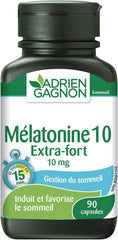 Adrien Gagnon - Melatonin 10 mg, Extra-Strength for Faster and Deeper Sleep, 90 Quick-Dissolve Capsules