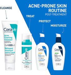 CeraVe 4% Benzoyl Peroxide ACNE Treatment Foaming Cleanser Face & Body Wash, with Hyaluronic Acid and Niacinamide. Helps Clear Acne Pimples and prevent breakouts. Gentle Gel, Fragrance-Free, 150ML