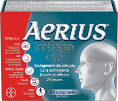 Aerius Allergy Medicine, Fast Relief, 24-Hour, non-drowsy, 15 Symptoms