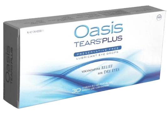 35 Vials Oasis TEARS PLUS Preservative-Free Lubricant Eye Drops