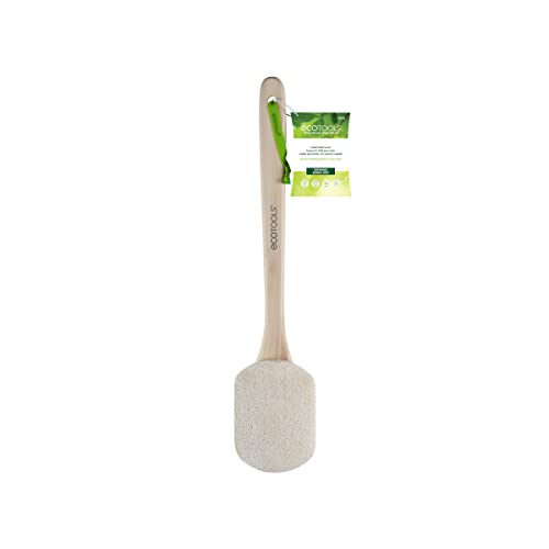 EcoTools Loofah Bath Brush With Bamboo Handle, Body Scrubber Sponge (Pack of 2)