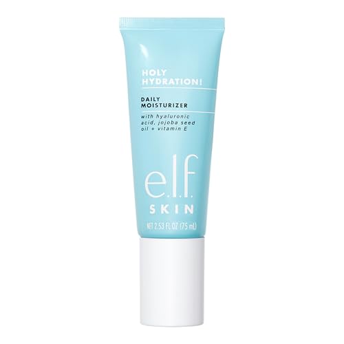 e.l.f. Daily Hydration Moisturizer, Infused with Aloe, Jojoba Oil & Shea Butter, 2.53 Fl Oz (75mL)