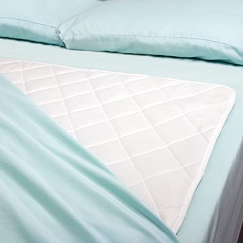 DMI Waterproof Furniture and Bed Protector Pad, 4-Ply Quilted, Reuseable, 28 x 36, Green