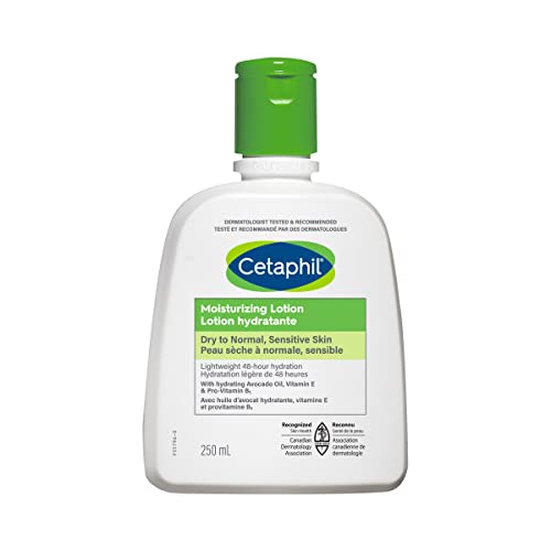 Cetaphil Moisturizing Lotion 250ml | Hydrating Body Lotion and Moisturizer for All Skin Types | Nourishing Lotion for Sensitive Skin | Fragrance Free, Hypoallergenic, Non-Comedogenic | Dermatologist Recommended