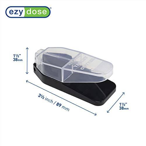 EZY DOSE Pill Cutter and Splitter Cuts Pills, Vitamins, Tablets Stainless Steel Blade Travel Sized, Black