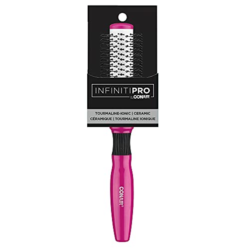 Conair Infiniti pro by 85372 Nylon hair Brush W/Ceramic-Coated Barrel & Vents, 1 Count