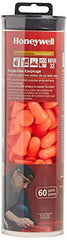 Honeywell Pre-Shaped Foam Earplugs, 60 Pair Tube (RWS-53008)