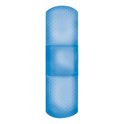 American White Cross 1631025 Blue Metal Detectable Adhesive Strips, Sterile, Lightweight 1" x 3" Bulk, 130 per Case, 10 Tray per Case (Pack of 1300)