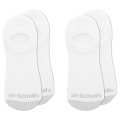 Dr. Scholl's Women's Advanced Relief Blisterguard Socks - 2 & 3 Pair Packs - Non-Binding Cushioned Moisture Management, White, 4-10