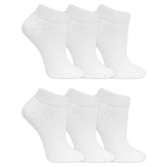 Dr. Scholl's womens Diabetes & Circulator - 4 6 Pair Packs Casual Sock, White, 8-12