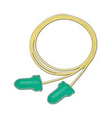 Howard Leight LPF-30 Max Lite Disposable Foam Corded Earplugs, Polyurethane Foam, Small, Yellow/Green (Pack of 100)