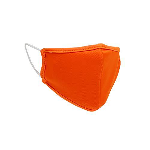 Bodico neon Cotton/polyester Washable Kids Face Mask, Orange 1 Countorange