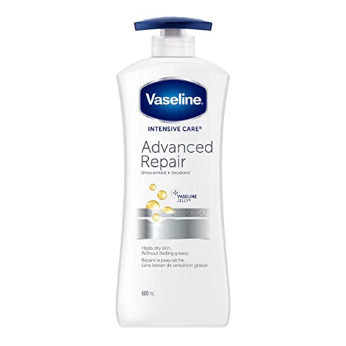 Vaseline Intensive Care™ Advanced Repair Unscented Body Lotion for dry skin with 48H Moisture + ultra hydrating lipids 600 ml