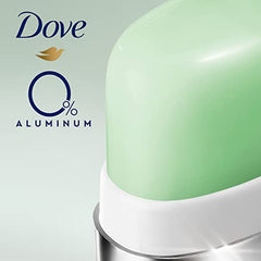 Dove 0% Aluminum Deodorant Stick Refill Kit for 48 hour odour protection Cucumber & Green Tea aluminum-free deodorant for women 32 g pack of 2