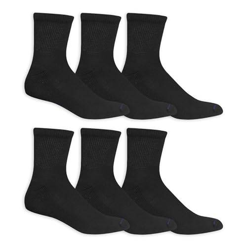 Dr. Scholl's Men's Diabetes and Circulatory Ankle Socks, Black, Shoe Size: 13-15