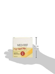 Medi-First 60033 Plastic Strip Bandage, 1-Inch by 3-Inch, 100 Per Box