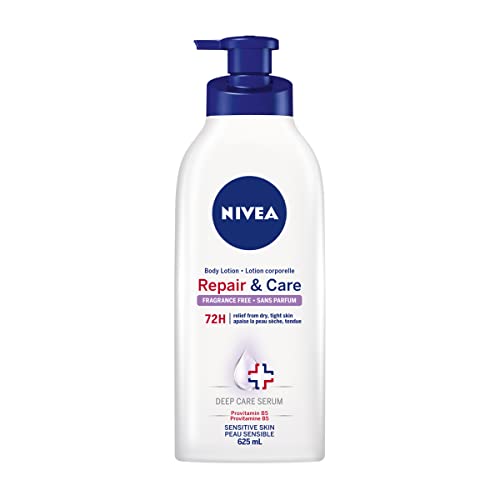 NIVEA Repair & Care Fragrance-Free Body Lotion | 72H Hydration, 625ml