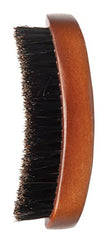 Diane medium firmness reinforced boar bristle, curved military style wave mens hair brush, d8175