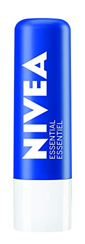 NIVEA Lip Care Essential, (2 X 4.8g) | Made with Jojoba Oil & Shea Butter, 24H Hydration, Transparent