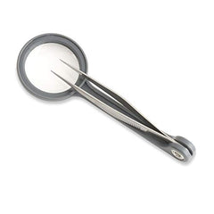 Carson MagniGrip 4.5x Magnifier with Attached Precision Tweezers (MG-55)