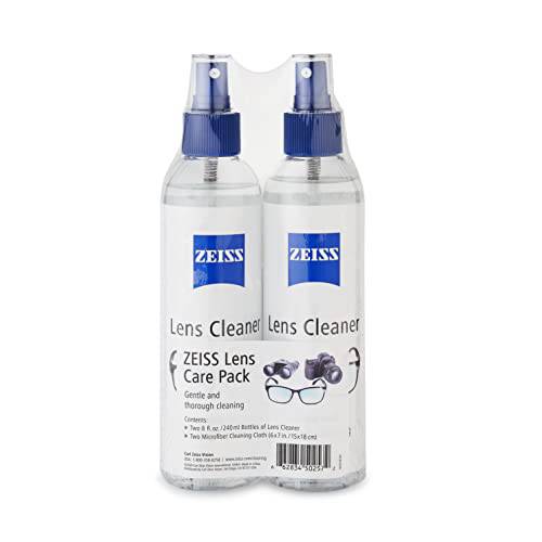 Zeiss Lens Care Pack - 2 - 8 Ounce Bottles of Lens Cleaner, 2 Microfiber Cleaning Cloths