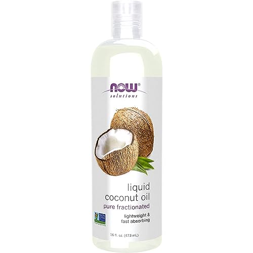 NOW Solutions Fractionated Liquid Coconut Oil, 473ml