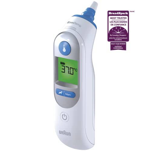 Braun IRT6520CA ThermoScan 7 Ear Thermometer with Age Precision for Infants, Children and Adults, #1 Brand Among Pediatricians and Moms - Zecoya