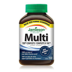 Jamieson 100 percent Complete Multivitamin for Men 50 plus - Value Size, 150 Caplets