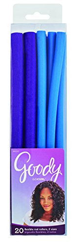 GOODY Roller Flexible Rod, Longer Hair 20 Ct Headwrap, Mutli, Regular US