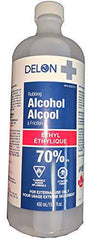 Delon+ Rubbing Alcohol 70% U.S.P. Sterilization Solution Made in Canada , 473 ml (Pack of 1)